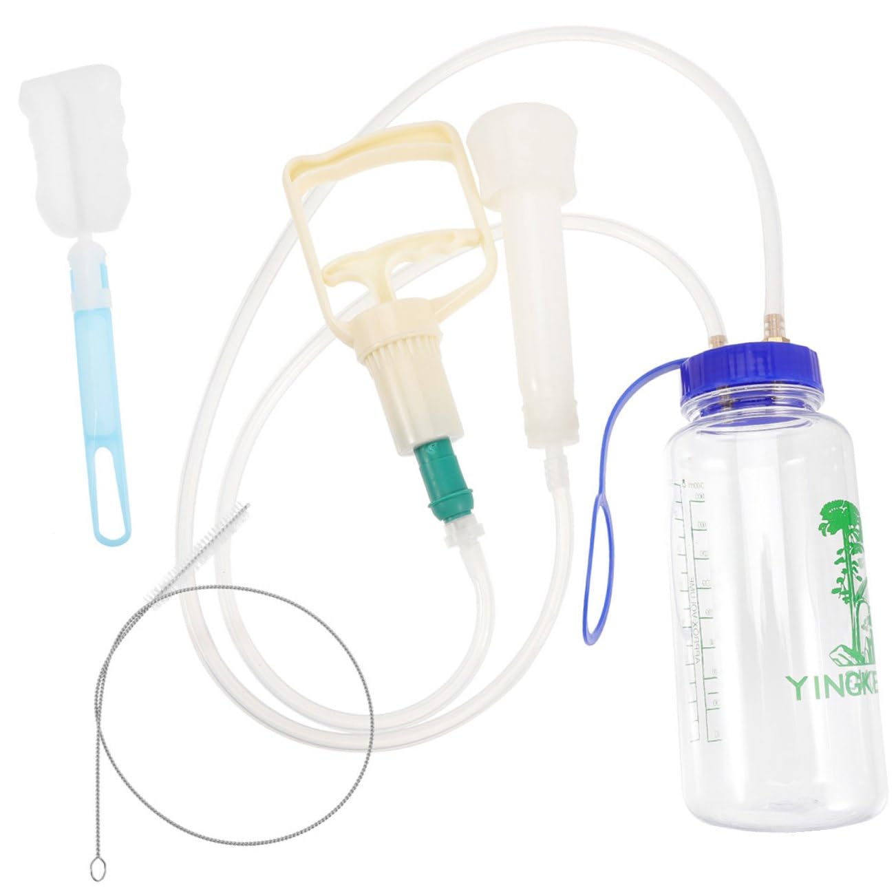 VANZACK Mungitrice Portatile Manuale Per Pecore e Mucche Completo Bottiglia Pp Trasparente Resistente e Leggera Facile Da Pulire e Trasportare Per Piccole Aziende Agricole o Uso Domestico