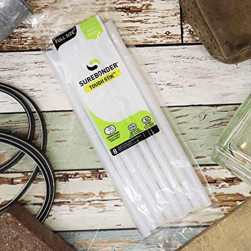 Surebonder H-810R Full Size 10" Acrylic Tough Hot Glue Stick - 8 Pack, Multicolor #TOP1