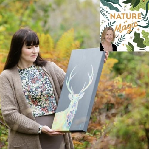 75 Lorraine Fletcher is painting foxes