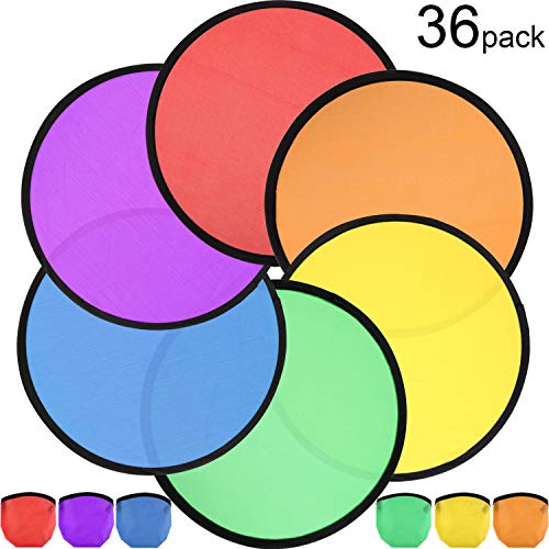 Norme Folding Pocket Toy Set Foldable Flying Disc with Bag Fun Birthday Party