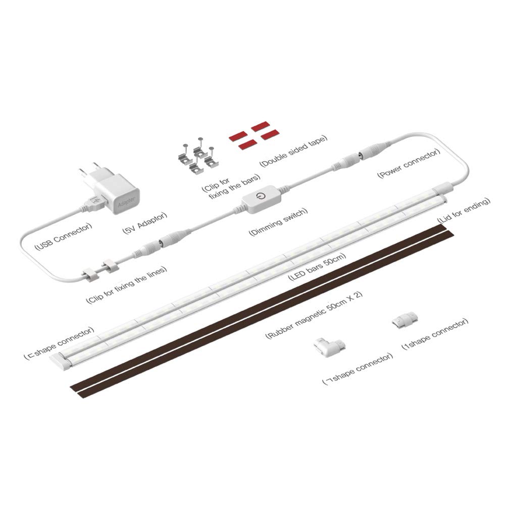 [Selfme] LED Dimming Switch Kit Set/Home Decor Interior/DIY Smart Lighting/Dimming Switch Set - 6500K Coolday Light (White)