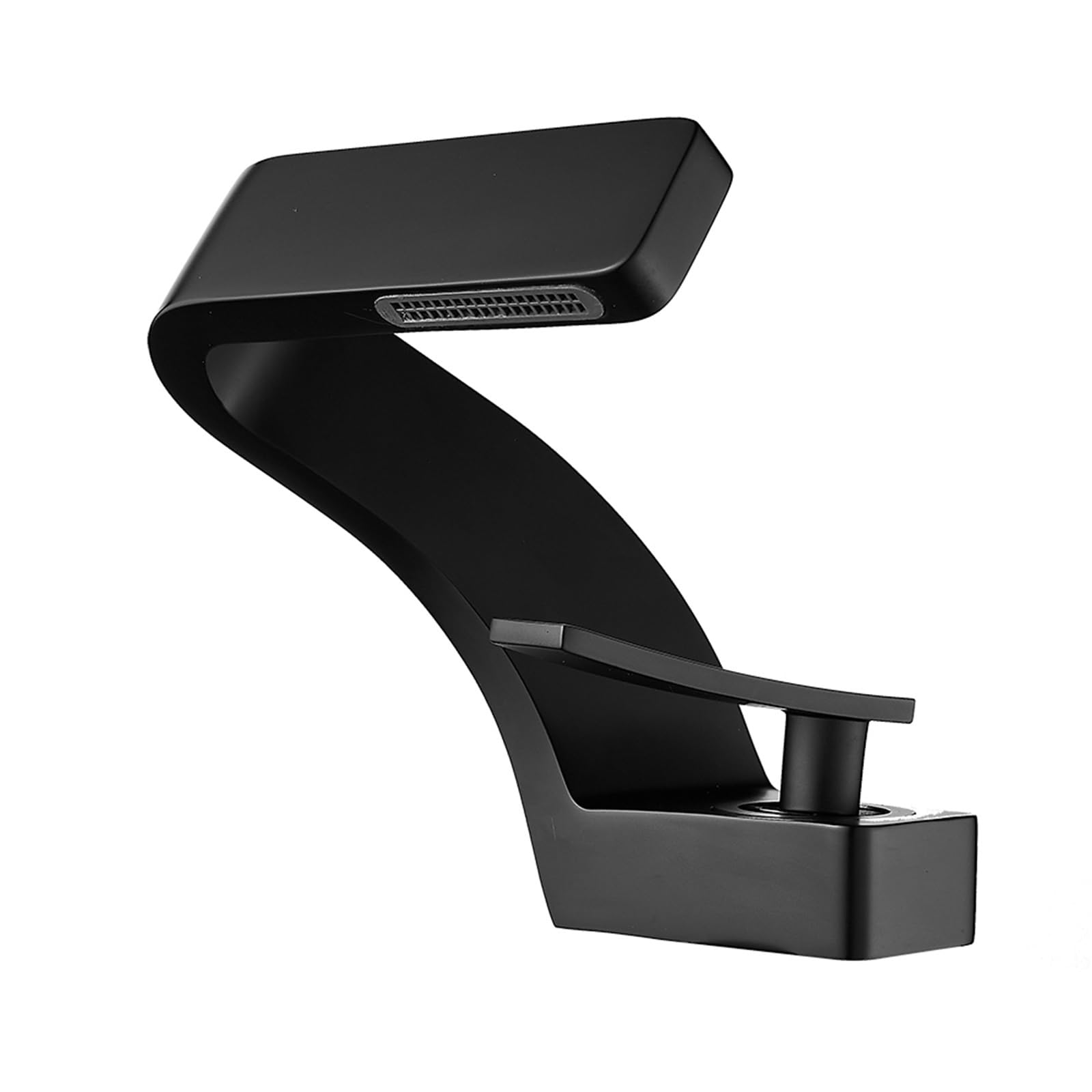 Black Bathroom Deck Mounted Basin Faucet Single Hole Sink Tap Hot and Cold Water Mitigeur Salle De Bain Mixer(Color-5)