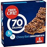 Fiber One 70 Calorie Chewy Snack Bars, Chocolate Peanut Butter, 5 ct