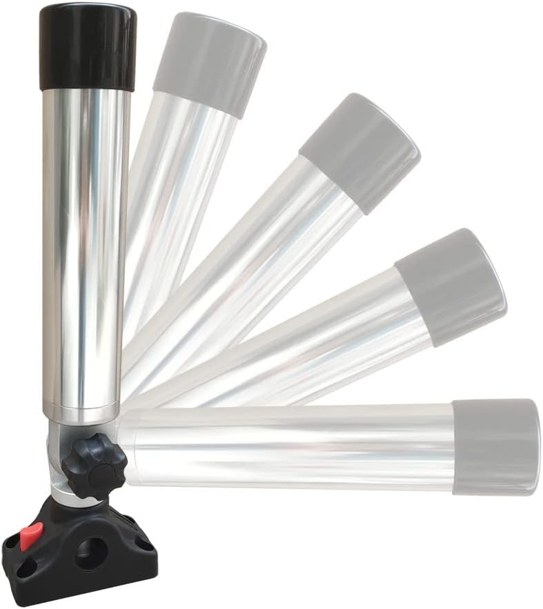 Brocraft Aluminum Heavy Duty Rocket Launcher Rod Holder / Boat Aluminum Rocket Launcher Rod Holder