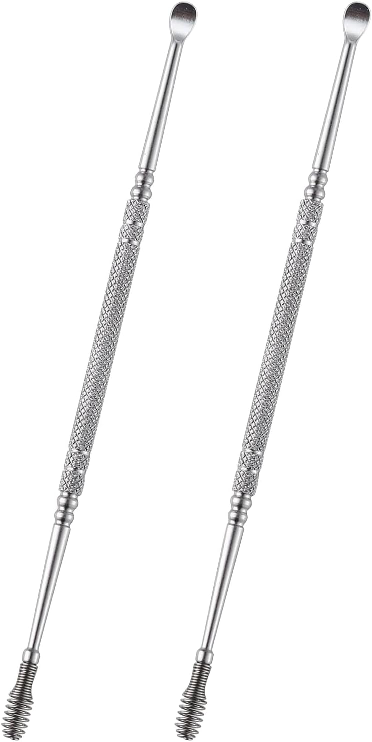 2Pcs Ear Wax Removal, Earwax Remover, Ear Wax Removal Tool Professional Ear Cleaner Stainless