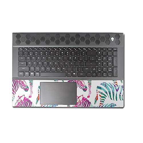 Image of MightySkins Skin Compatible with Alienware M18 R1 (2023) Full Wrap Kit - Zebra Mosaic | Protective, Durable, and Unique Vinyl Decal wrap Cover | Easy to Apply & Change Styles | Made in The USA