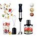 GutView batidora de mano 1000w, 4in1 batidora mano turmix batidora batidoras batidora cecotec comida para bebés, ensaladas, sopas y verduras, jugo, exprimir