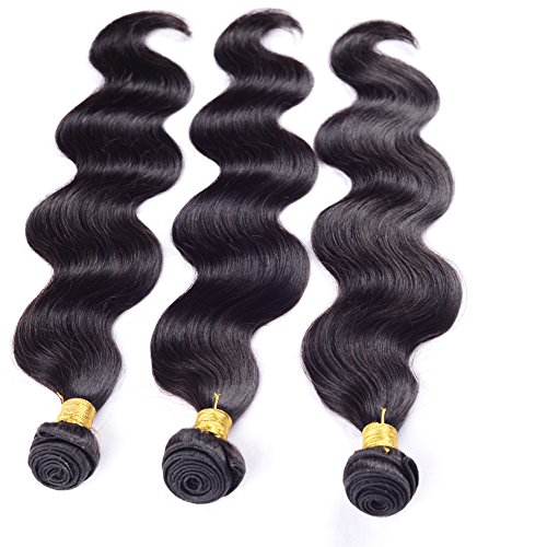 Ruiyu 8A grado malasia pelo virginal paquetes armadura del pelo humano extensiones de cabello humano onda del cuerpo trama color natural 10 pulgadas