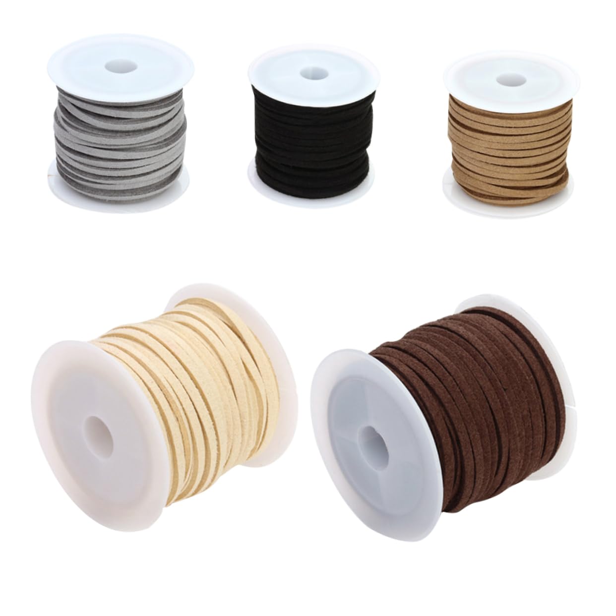 EXCEART 10pezzi Corda Pelle Scamosciata Per Creazione Di Collane e Bracciali Fai Da Te Diversi Filo Resistente Per Bijoux e Decorazioni Fashion
