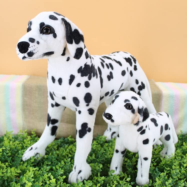 Tickles Soft Standing Dalmatian Dog Mother with Baby Stuffed Plush Animal Toy for Kids Room (Size: 50 cm and 30 cm Pack of 2)