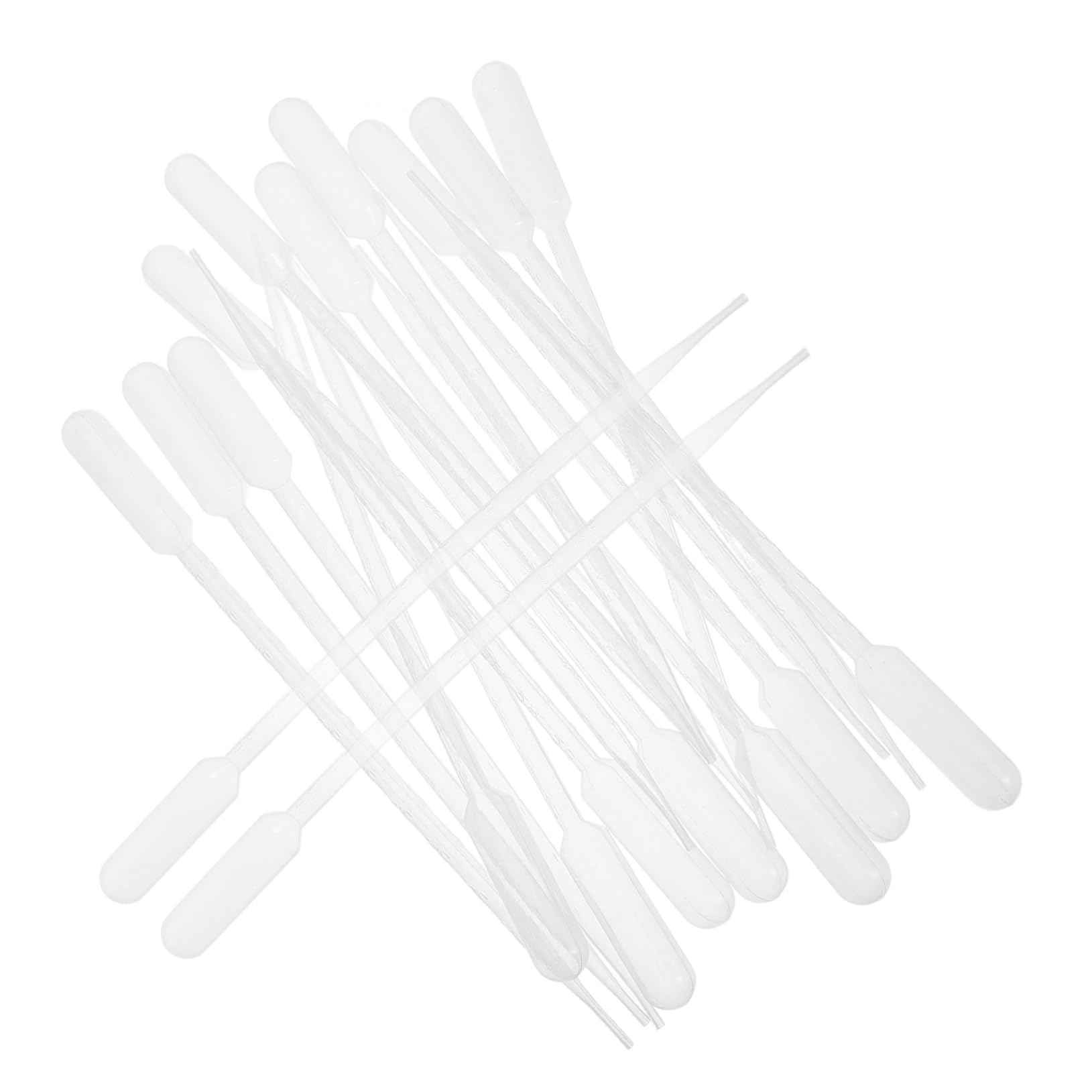 VILLFUL 100pcs Laboratory Dropper Pipettes Plastic Pipette Droppers Plastic Portable Pipettes Droppers Transparent Plastic Pipettes Droppers