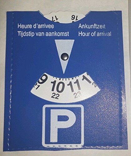 Disque de stationnement - EUROPEEN - BLEU - Graduation 15min. - Neuf