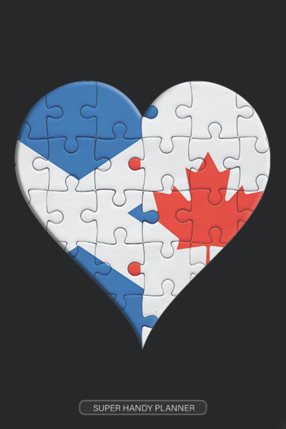 Planner: Scottish Canadian Flag United Heart Jigsaw Puzzle Flags Of Scotland Canada