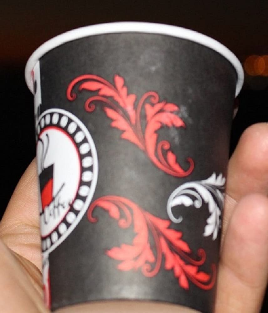 Excodi Cup - [ AYGÜN CUP ] 8 oz Karton Bardak - 250 ml - 160 Adet Kaliteli Otomat Bardağı, Sızdırmaz (kırmızı)