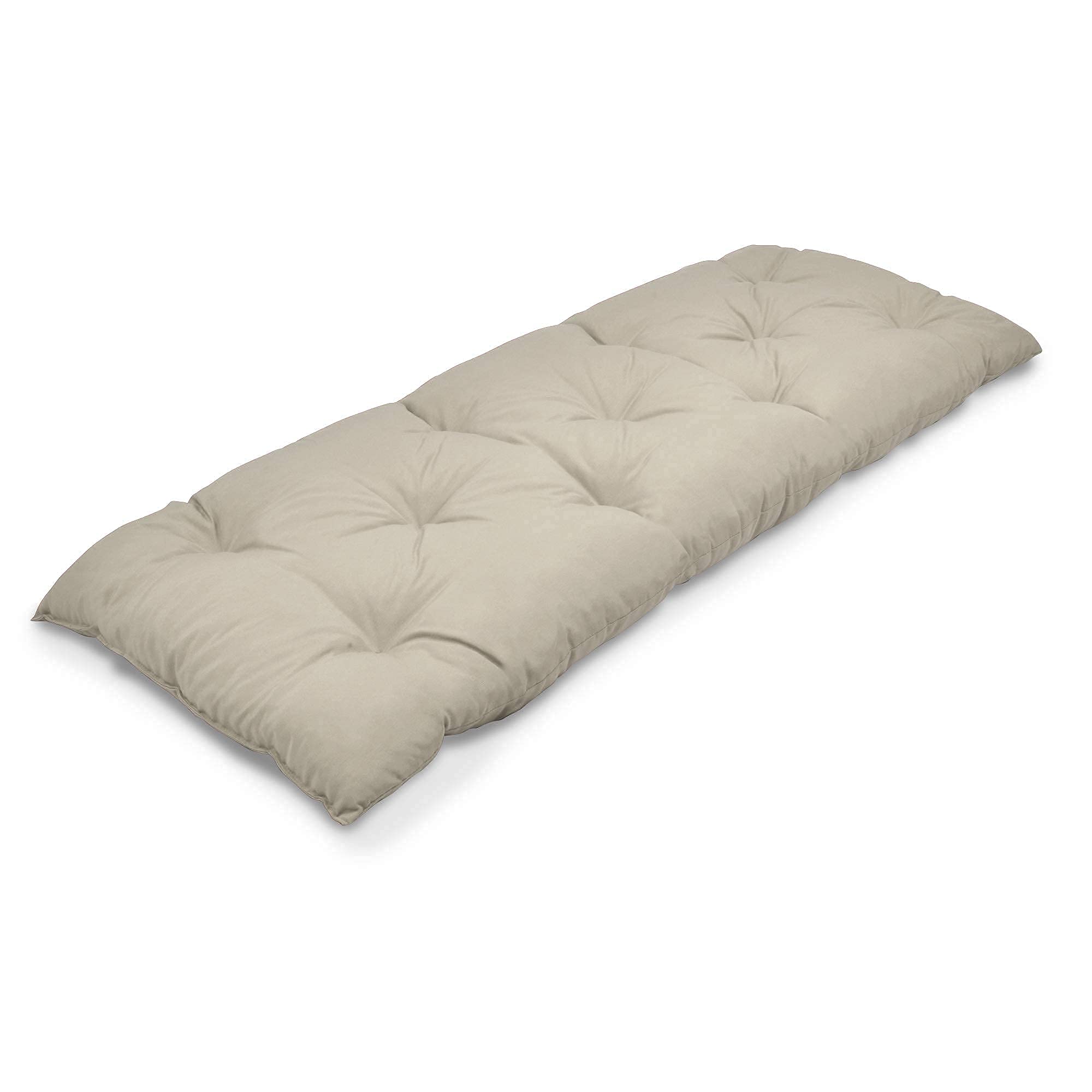 Cojín duradero para banco rectangular suave beige de jardín