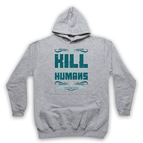 Sweat a capuche avec slogan humoristique gris grand format XL pour style decontracte