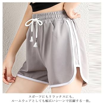 Amazon.co.jp: ショートパンツ レディース ショート丈 ウエスト
