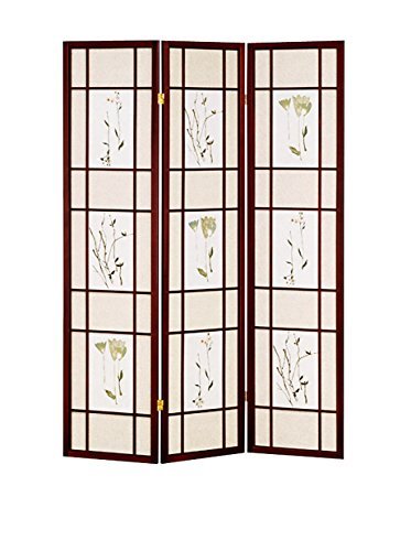 ORE Furniture International 3-Panel Shoji Screen, Cherry by ORE Furniture