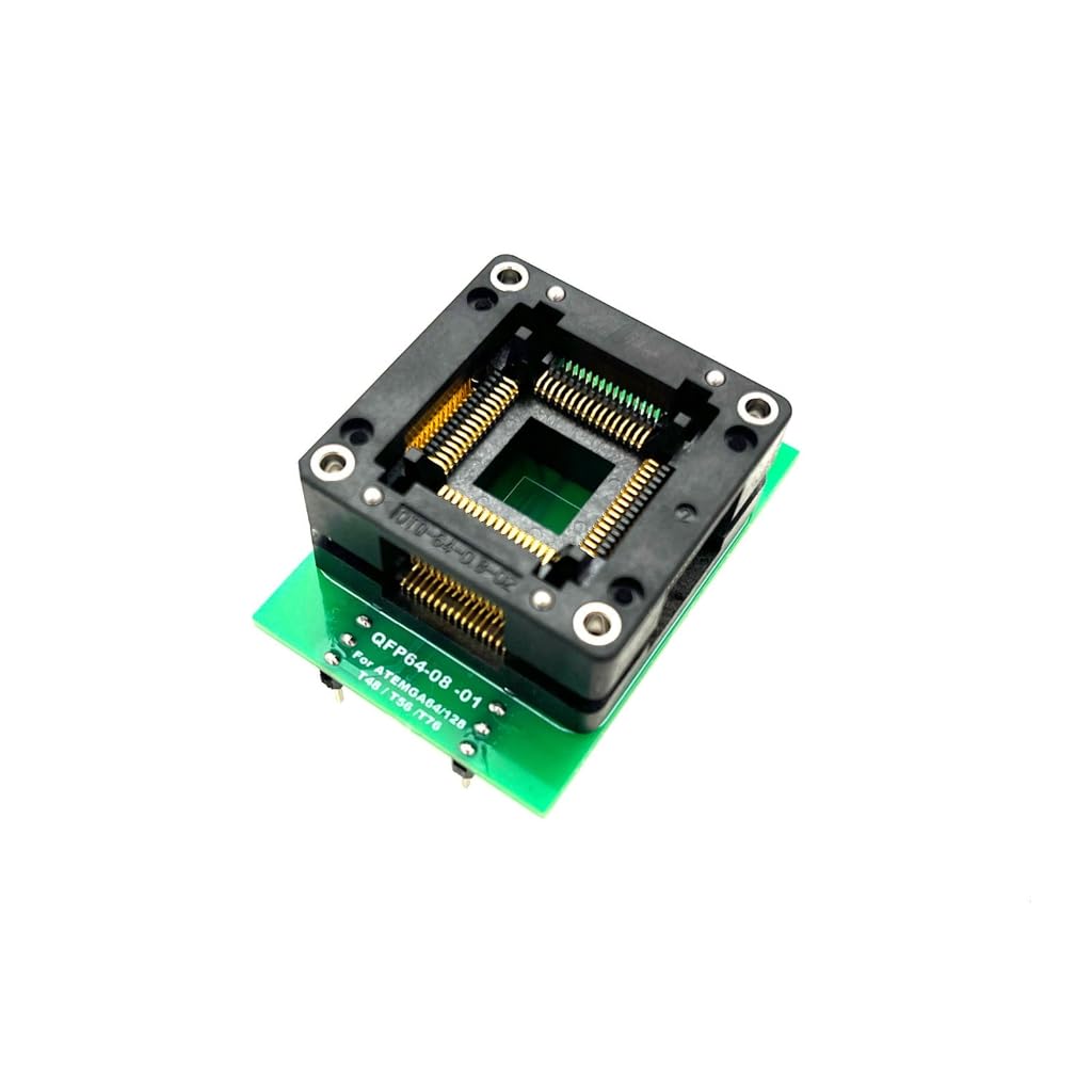 TQFP64-08 Testing Socket for T76 Programmer Secure Locking Soldering Required