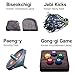Korean Folk Game Set (Squidgame Collection 2) Korean Traditional Play Game Set Including Jebi Chagi, Gong-Gi, Paeng-Y, Biseokchigi, Ddakji, Suitable for Travel, University Parties and Gatherings Game