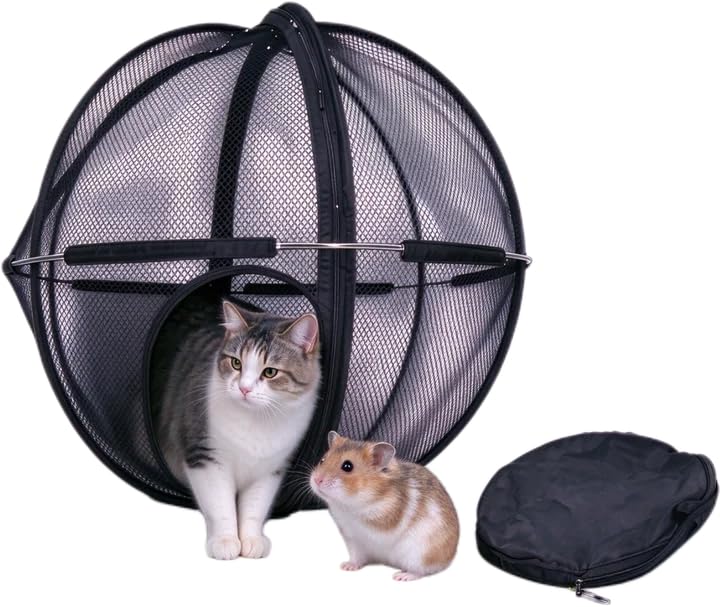 Foldable Portable kitten Playpen Sphere Mesh Indoor Cat Enclosure Outdoor