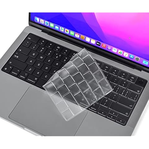 CaseBuy Premium Keyboard Cover for M2 M3 MacBook Air 15 inch A2941 A3114, M2 M3 MacBook Air 13.6" A2681 A3113, 2024 2023 2022 2021 MacBook Pro 14" 16" M4 M3 M2 M1 Chip Pro/Max, US ANSI Layout Cover