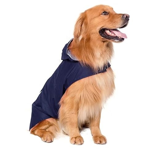 Capa De Chuva Cachorro Para Cães À Prova D'água Com Capuz Reflexivo Ao Ar Livre Impermeável Jaqueta