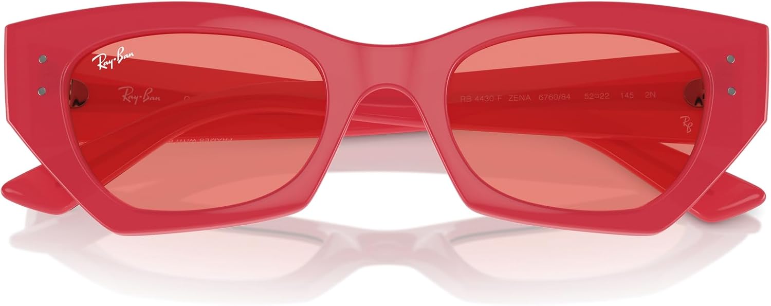 Ray-Ban Unisex Rb4430f Zena Low Bridge Fit Butterfly Sunglasses - Image 5