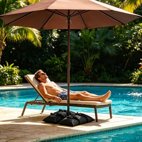 Bolsas de peso para toldo base de paraguas carpa trampolín y piscina resistente 3