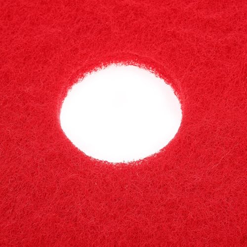 Tampon de nettoyage rouge SHINEOFI 43,2 cm pour machine de sol robuste - 7