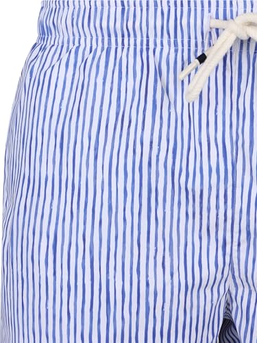 Traje de baño de hombre Elior con patrón de rayas azules estilo bermuda 2