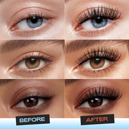 Extensions de cils auto-adhésifs LASHVIEW N06 kit de 156 grappes 10-16 mm sans colle