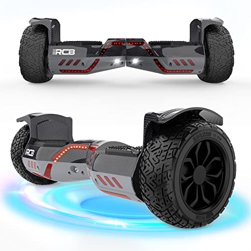 RCB 8,5" Hoverboard Offroad, SUV Hoverboards mit LED-Leuchten und Bluetooth Lautsprecher, App Fähige all Terrain Balancing Scooter, Geschenk für Kinder und Erwachsene Cover