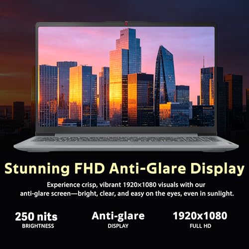 Image of Lenovo IdeaPad Slim 3 15.6 inch Anti-Glare FHD Laptop, Intel Processor N150, Intel Graphics, 8GB RAM, 1.12TB Storage(128GB UFS+1TB Docking Station Set), Long Battery Life, Wi-Fi 6, Win11 Home, Grey