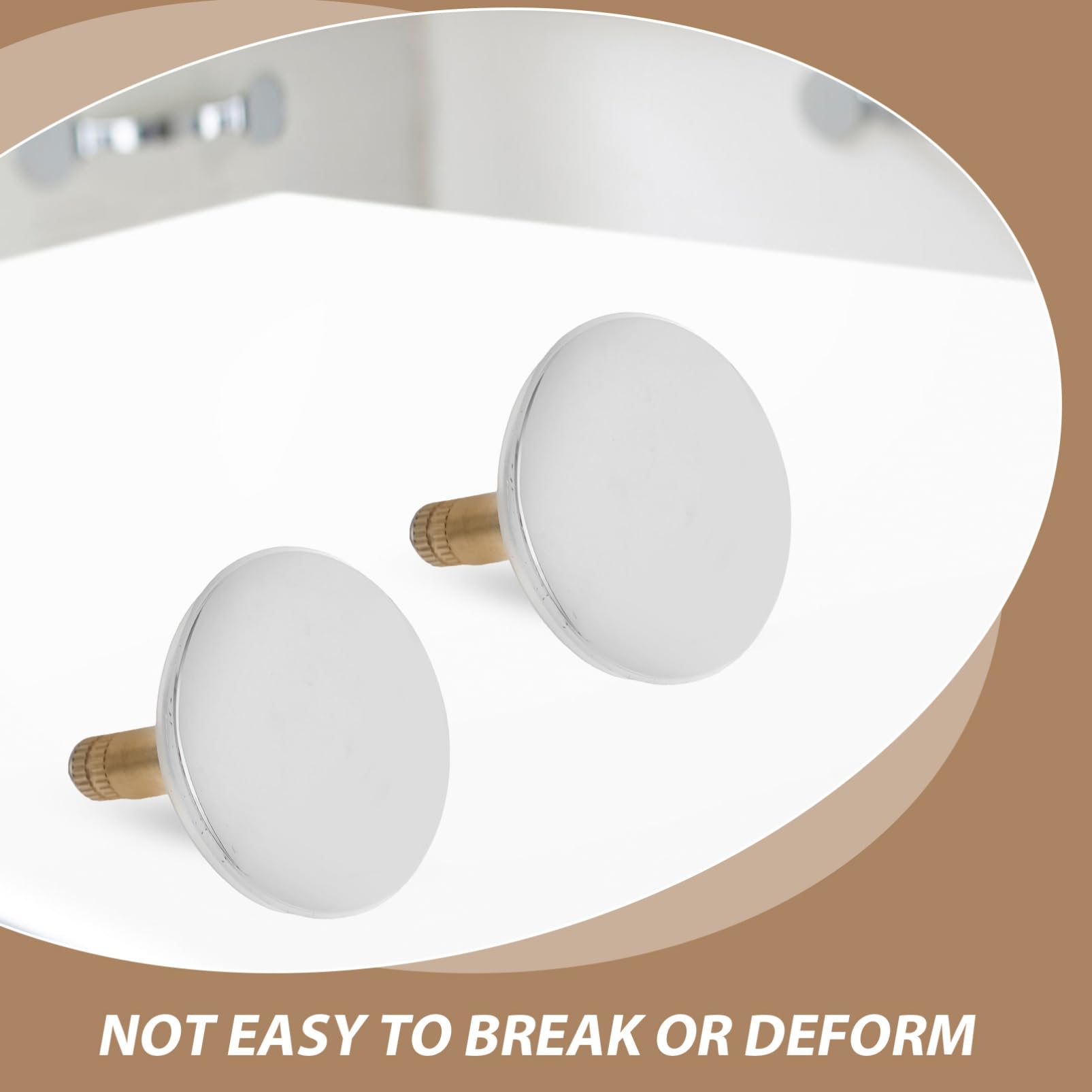 Cabilock 3 Piezas Tapón de Drenaje para Bañera Accesorios para Bañera Instalación y Limpieza Cubierta de Desagüe Duradera y Resistente Fugas