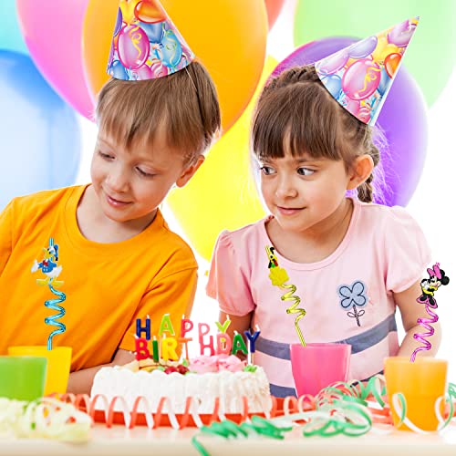 25pcs Mouse Straws Mouse Party Supplies Favors With 2pcs Cleaning Brush Plastic Reusable Straws Birthday Party Supplies Toys For Boys Girls Kids - Image 7