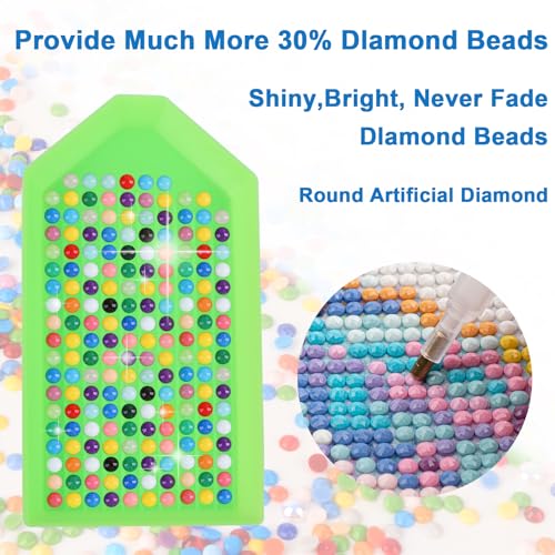 Image of Cute Monkey DIY 5D Diamond Painting Kits for Adults, Little Monkeys Animal Diamond Art Kits for Adults Beginner, Full Drill Dot Painting Gem Art Kits for Home Wall Decor 13.8x13.8 Inch