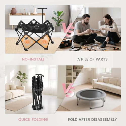 HXD-ERGO 42 Inch Foldable Mini Rebounder Trampoline - Image 8