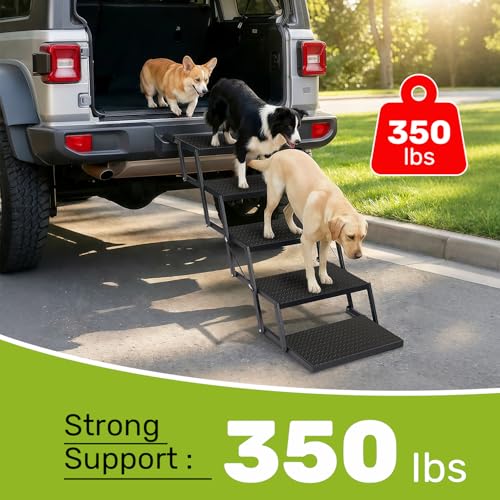 Upgraded Non-Slip Pet Stairs for SUV