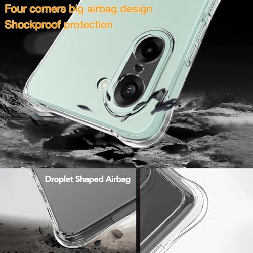 Image of REALCASE Silicone for OnePlus Nord CE 5 5G Back Cover Case, Scratch Resistant Protective Crystal Clear Transparent Shock Proof Bumper Back Cover Case for OnePlus Nord CE 5 5G