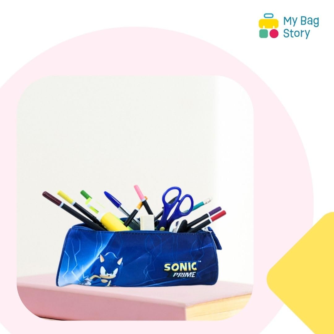 mybagstory Sonic, Children's Pencil Case, School, Primary, Kindergarten, Daycare, Boys Pencil Case, Size 23.3 cm, Gift Idea - Image 4