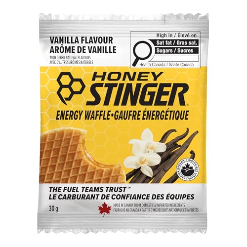 Image of HONEY STINGER Organic Vanilla Waffles 12 Count, 1.06 OZ | sports-nutrition-endurance-and-energy-bars