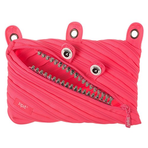 Image of ZIPIT Grillz 3-Ring Pencil Case, Pink