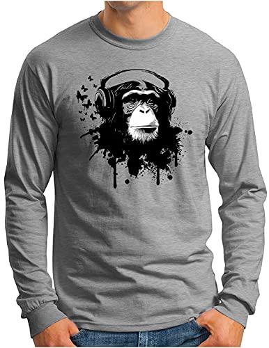 T-shirt manches longues homme OM3 DJ-Ape pour un look musical sans compromis S-4XL