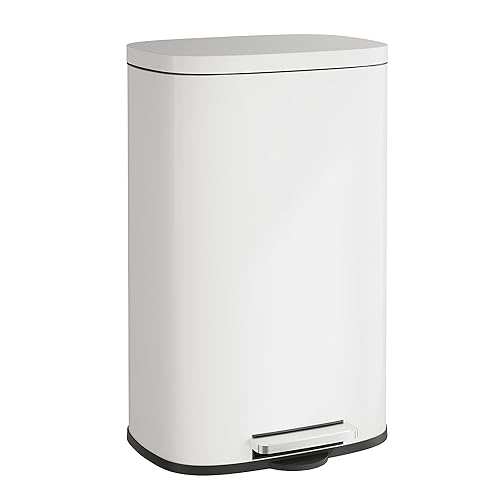 Miniatura 12 de WLIVE Bote de basura de 13 galones, 50 litros de gran capacidad con sensor de movimiento automático, cubos de basura sin contacto con indicador LED,