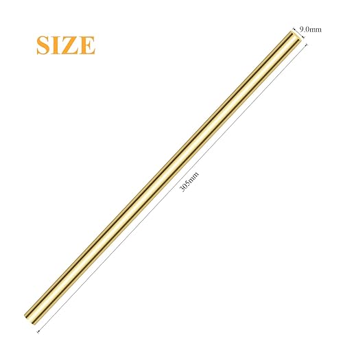Vista 51 de 10 varillas redondas de latón de 0.098 pulgadas, barra de torno redonda sólida de latón de 0.098 pulgadas de diámetro, 11.18 pulgadas de longitud