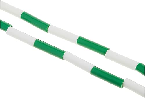 Miniatura 4 de US Games Cuerda de saltar segmentada, 16 pies, verdeblanco