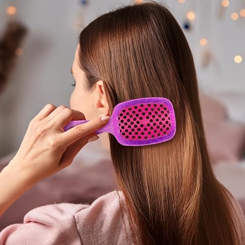Image of FHI Heat UNbrush Mini Detangler Brush for Pain-Free Brushing on All Wet or Dry Hair Types - Durable Duoflex Anti-Static Bristles, Lightweight Handle, Vented Mini Hair Brush