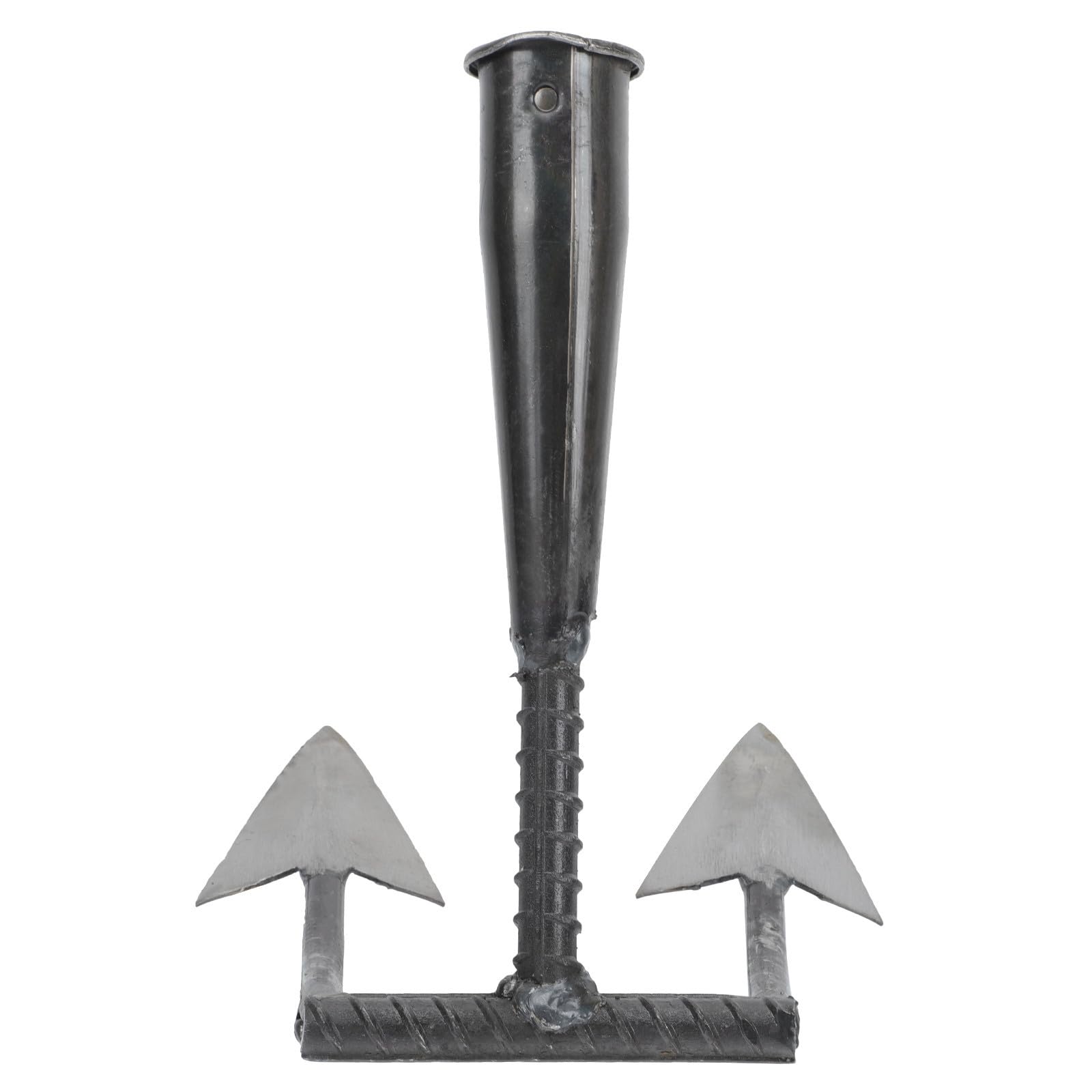 Sarchiatore Triangolare da Giardino in Acciaio al Carbonio Argento | Sarchiatore per Erbacce da Giardino, Leggero e Comodo, per Giardinaggio e Lavori di Scavo nel Terreno
