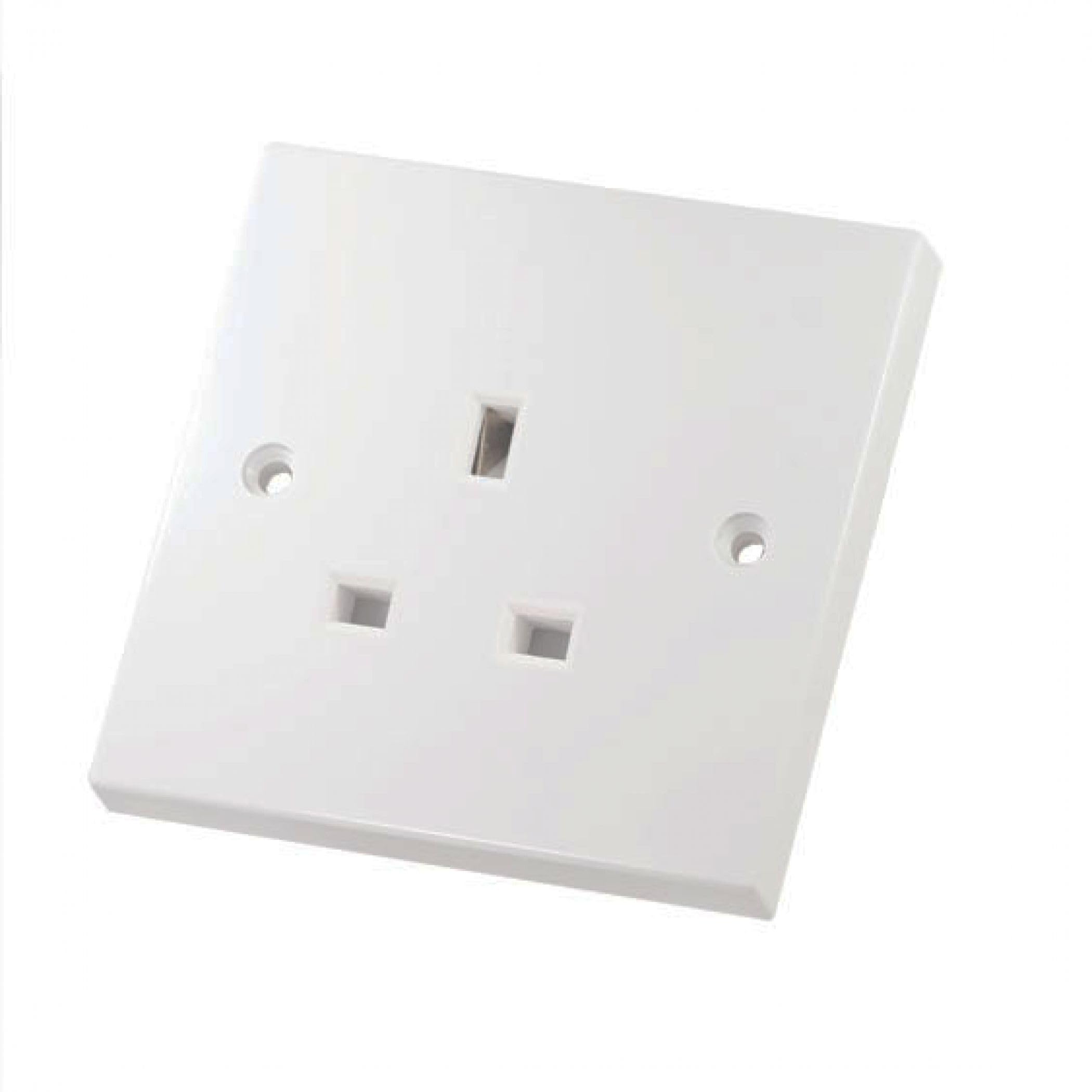 1 GANG UNSWITCHED 13A SOCKET WHITE PLASTIC LG9143